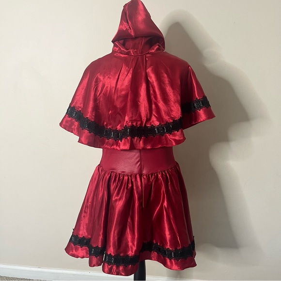 Leg Avenue Sexy Gothic Red Riding Hood Halloween Costume Women's‎ Sz L Cosplay - Picture 4 of 16